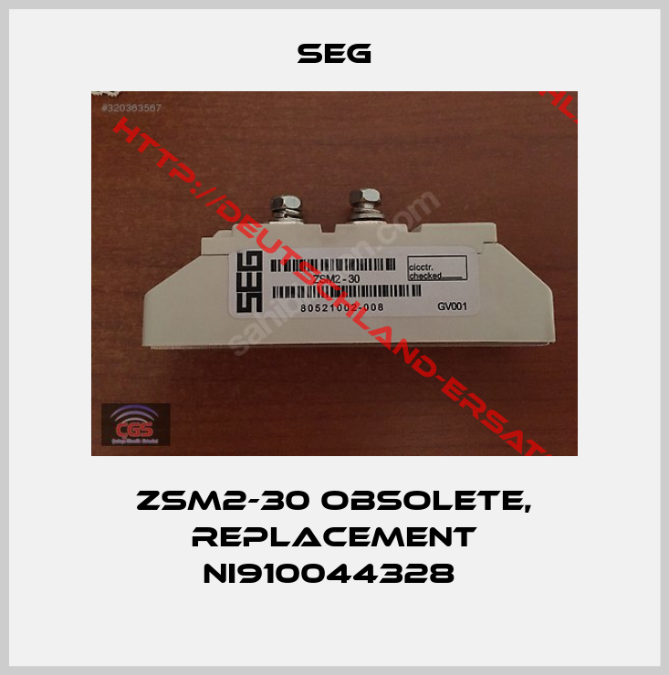 SEG-ZSM2-30 obsolete, replacement NI910044328 