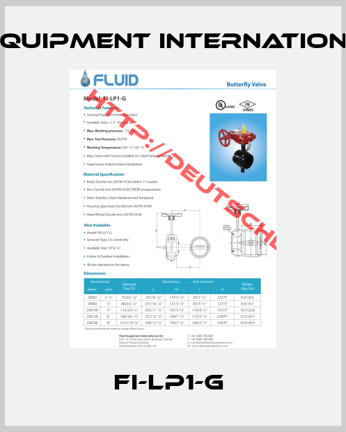 Fluid Equipment International Ltd.-FI-LP1-G 