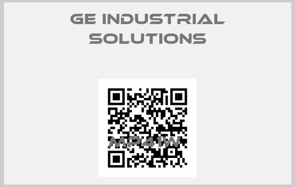 GE Industrial Solutions-MP41W 