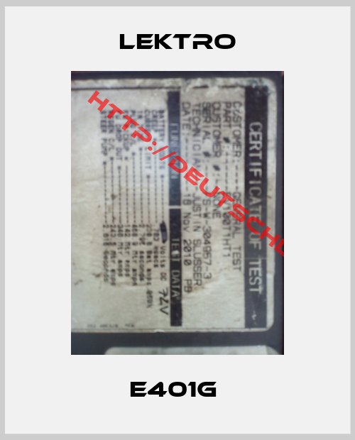 Lektro-E401G 