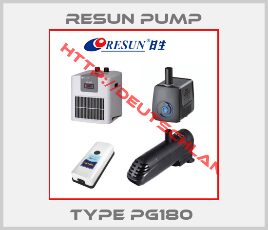 Resun Pump-type pg180 