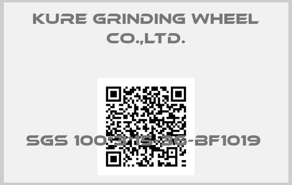 KURE GRINDING WHEEL CO.,LTD.-SGS 100*3*15-36-BF1019 