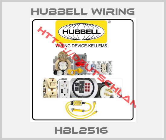 Hubbell Wiring-HBL2516 