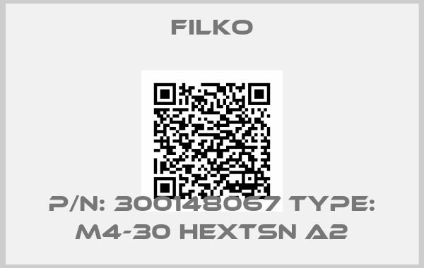 Filko-P/N: 300148067 Type: M4-30 HEXTSN A2
