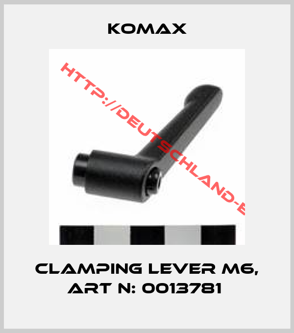 komax-Clamping lever M6, Art N: 0013781 