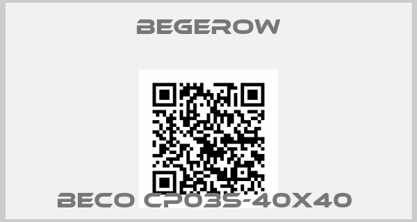Begerow-BECO CP03S-40X40 