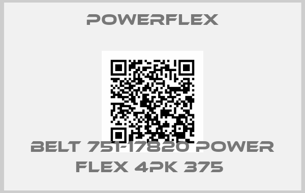 Powerflex-BELT 751-17820 POWER FLEX 4PK 375 