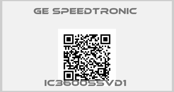 GE Speedtronic -IC3600SSVD1 
