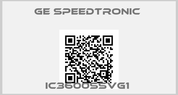 GE Speedtronic -IC3600SSVG1 