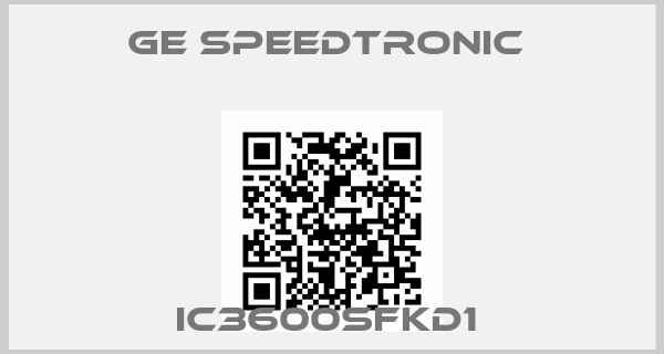 GE Speedtronic -IC3600SFKD1 