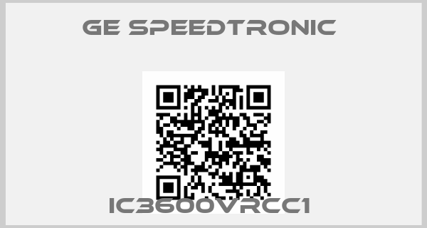 GE Speedtronic -IC3600VRCC1 