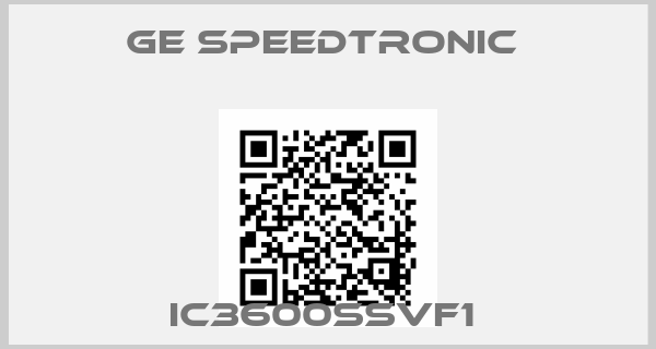 GE Speedtronic -IC3600SSVF1 