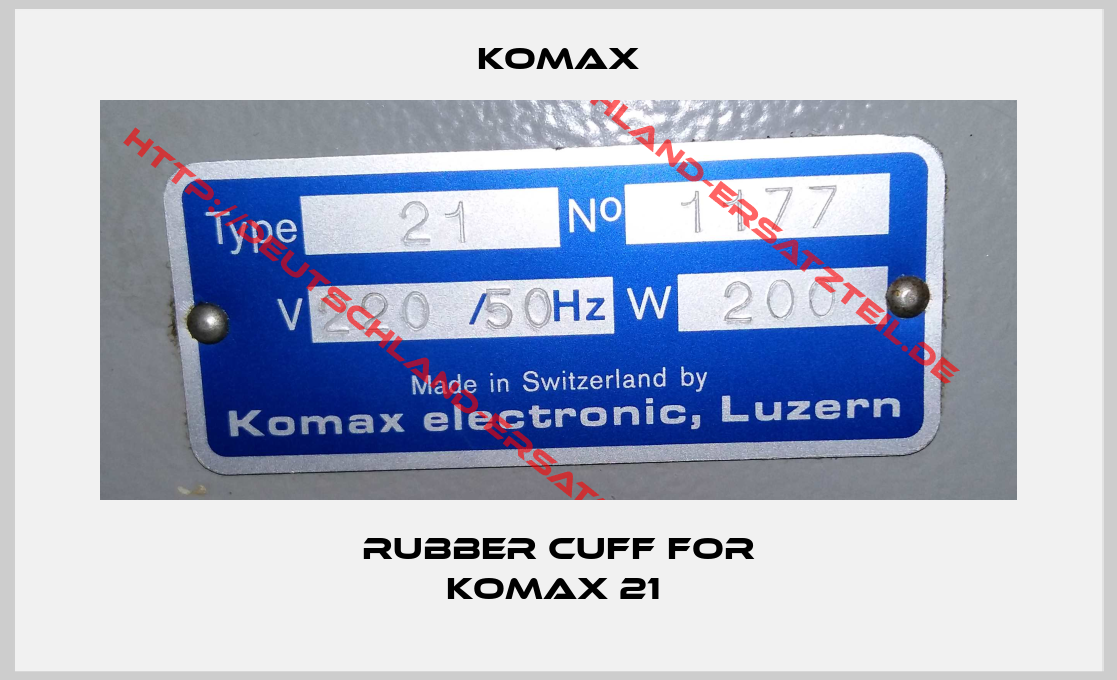 komax-Rubber Cuff For Komax 21 