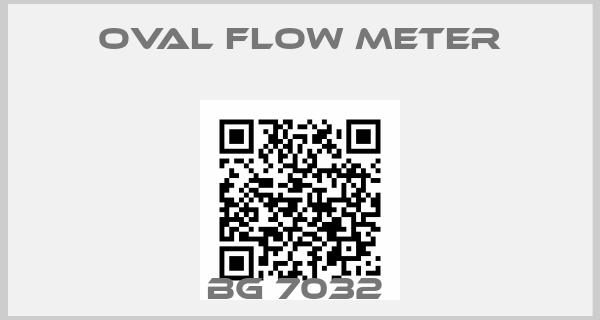 OVAL flow meter-BG 7032 