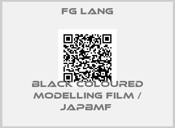FG Lang-BLACK COLOURED MODELLING FILM / JAPBMF 