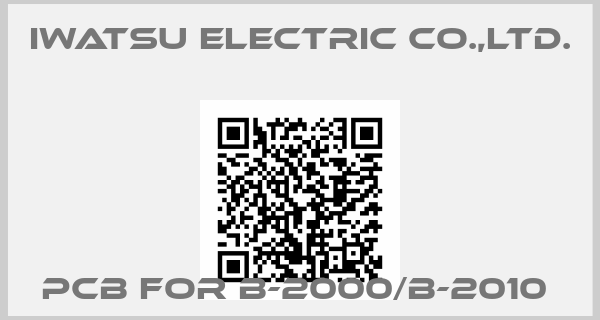 IWATSU ELECTRIC CO.,LTD.-PCB FOR B-2000/B-2010 