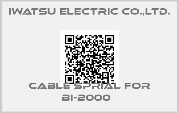 IWATSU ELECTRIC CO.,LTD.-CABLE SPRIAL FOR BI-2000  