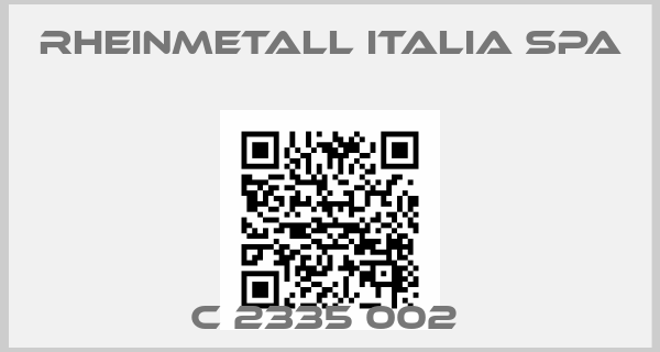 RHEINMETALL ITALIA SPA-C 2335 002 