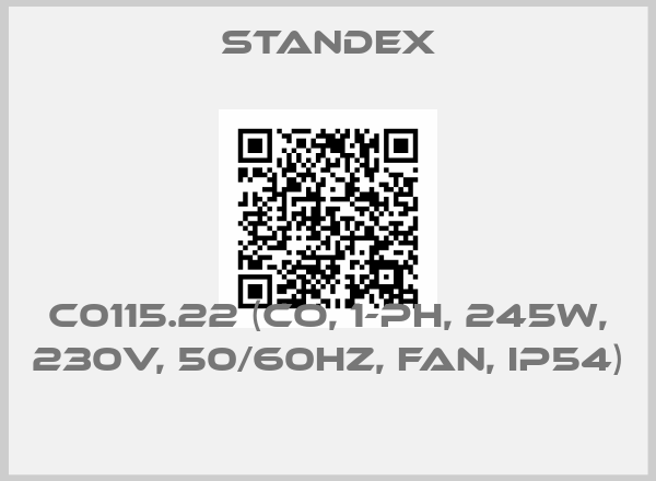 Standex-C0115.22 (CO, 1-PH, 245W, 230V, 50/60HZ, FAN, IP54) 