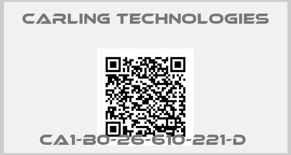Carling Technologies-CA1-B0-26-610-221-D 