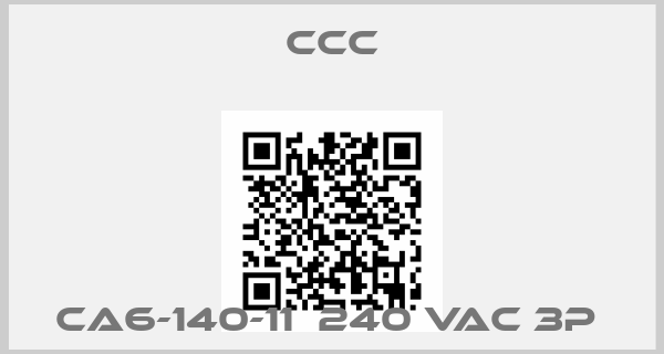 ccc-CA6-140-11  240 VAC 3P 