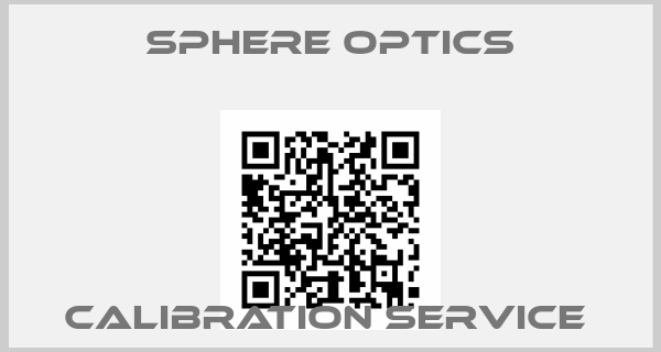 Sphere Optics-CALIBRATION SERVICE 