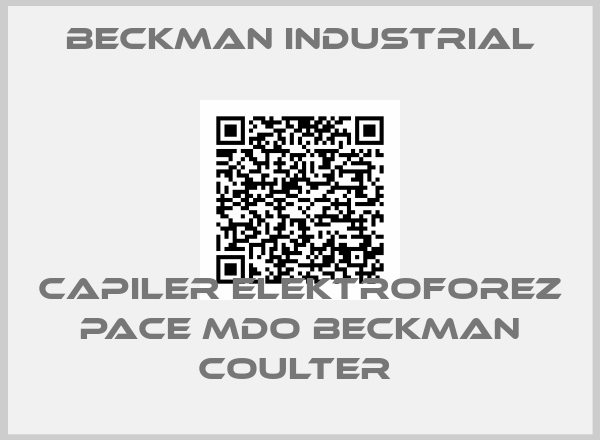 Beckman Industrial-CAPILER ELEKTROFOREZ PACE MDO BECKMAN COULTER 