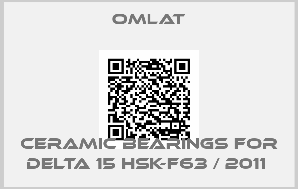 Omlat-ceramic bearings for DELTA 15 HSK-F63 / 2011 