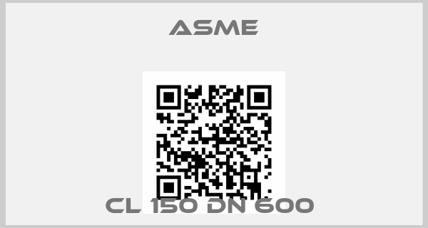 Asme-CL 150 DN 600 