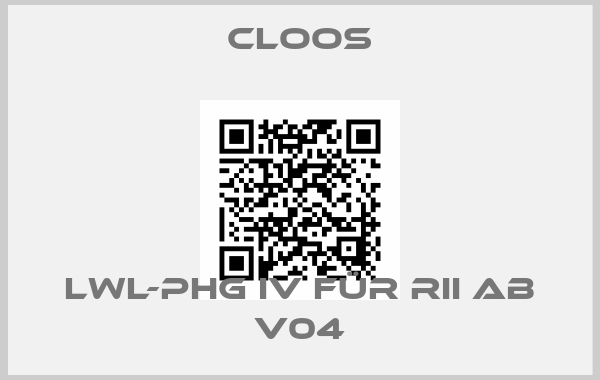 Cloos-LWL-PHG IV für RII ab V04
