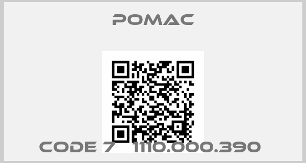 Pomac-CODE 7   1110.000.390 