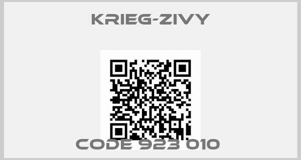 Krieg-Zivy-CODE 923 010 