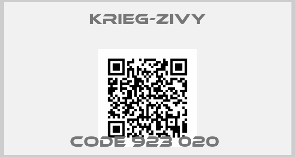 Krieg-Zivy-CODE 923 020 