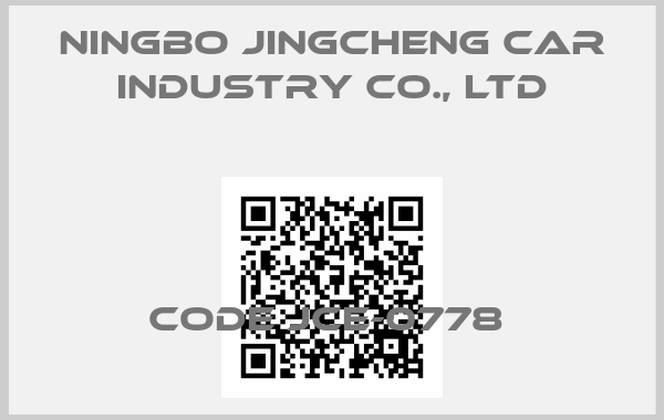 Ningbo Jingcheng Car Industry Co., Ltd-CODE JCE-0778 