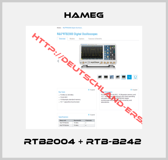 Hameg-RTB2004 + RTB-B242 