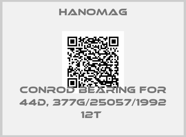 Hanomag-CONROD BEARING FOR 44D, 377G/25057/1992 12T 