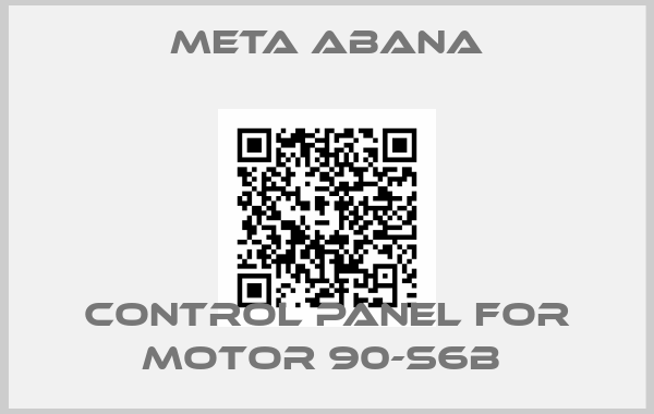 Meta Abana-control panel for motor 90-S6B 