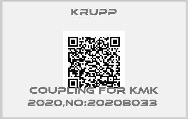 Krupp-COUPLING FOR KMK 2020,NO:20208033 