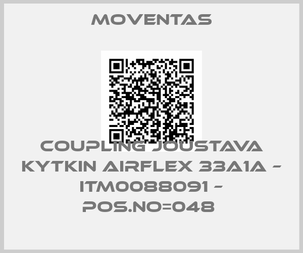 Moventas-COUPLING JOUSTAVA KYTKIN AIRFLEX 33A1A – ITM0088091 – POS.NO=048 