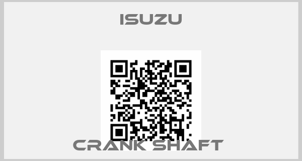 Isuzu-CRANK SHAFT 