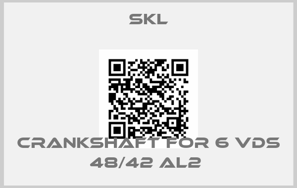 SKL-CRANKSHAFT FOR 6 VDS 48/42 AL2 