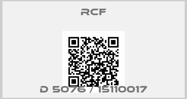 Rcf-D 5076 / 15110017