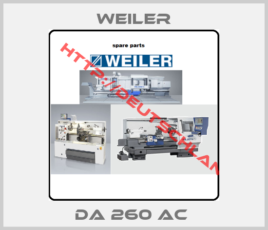 Weiler-DA 260 AC 