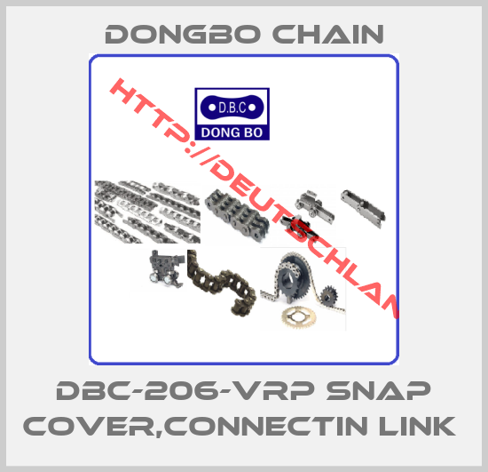Dongbo Chain-DBC-206-VRP SNAP COVER,CONNECTIN LINK 