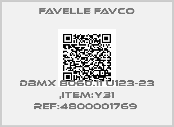 Favelle Favco-DBMX 8060.11 U123-23 ,ITEM:Y31 REF:4800001769 