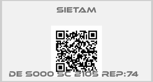 Sietam-DE S000 SC 2105 REP:74  