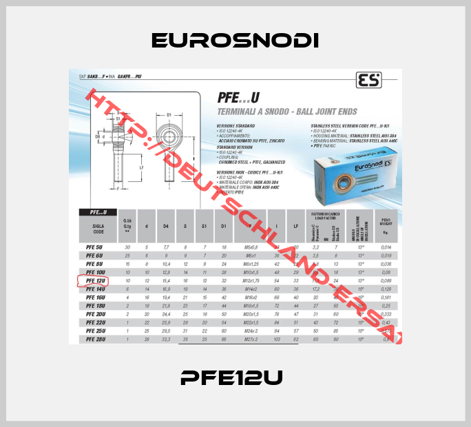 Eurosnodi-PFE12U 