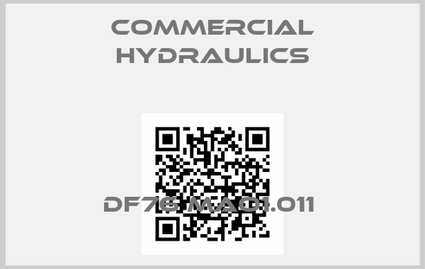Commercial Hydraulics-DF76 MAO1.011 
