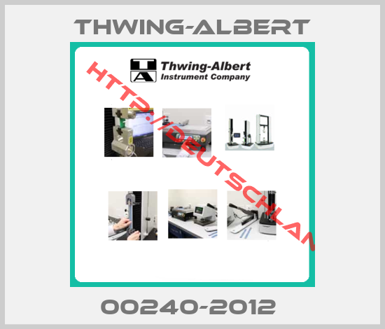 Thwing-Albert-00240-2012 
