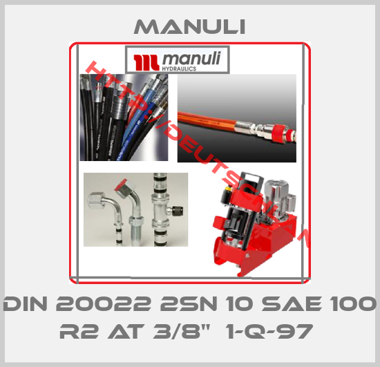 Manuli-DIN 20022 2SN 10 SAE 100 R2 AT 3/8"  1-Q-97 